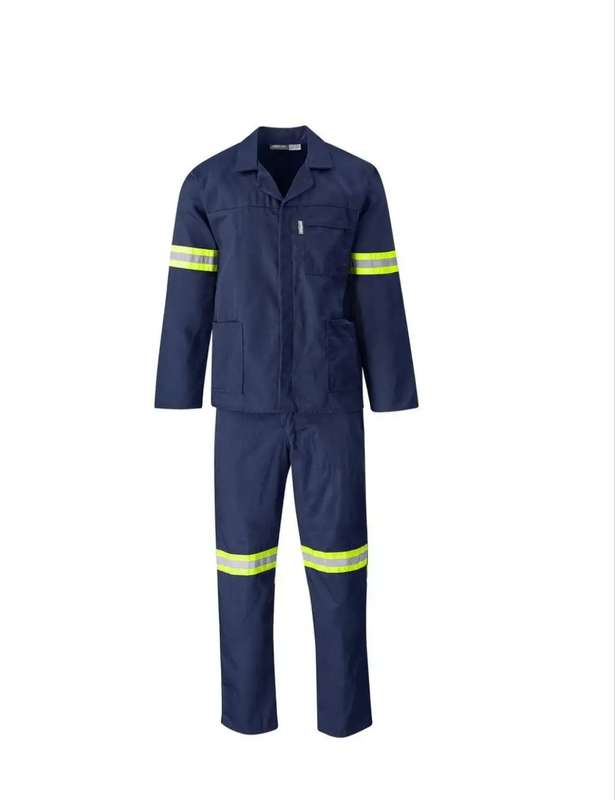 SMTE - Quality 2 Piece Worksuit/Uniform Shirt & Pants Combo-Navy blue