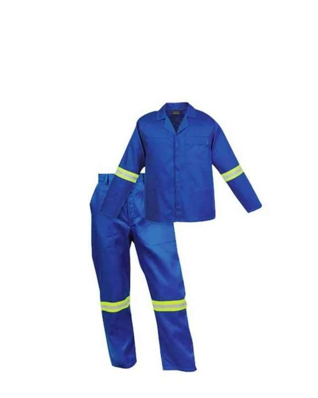 RIGGER Continental Suite 2 Piece Poly Cotton Reflective Tape Royal Blue Size 34