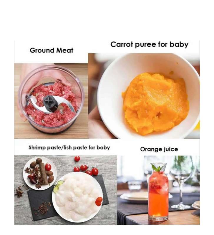 500W 4-in-1 Stainless Steel Hand Blender