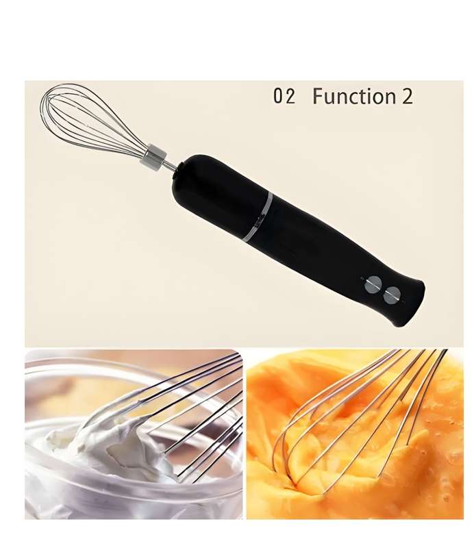 500W 4-in-1 Stainless Steel Hand Blender