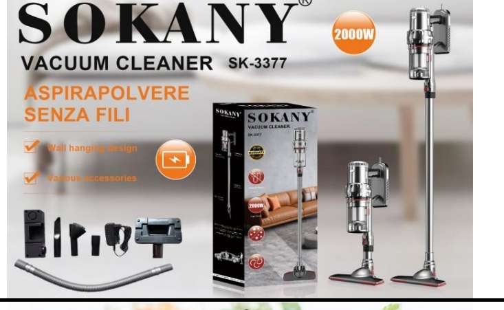 2000w Electric Upright Dry Vacuum Cleaner