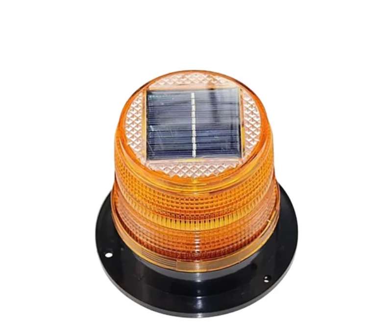 Solar warning light-yellow