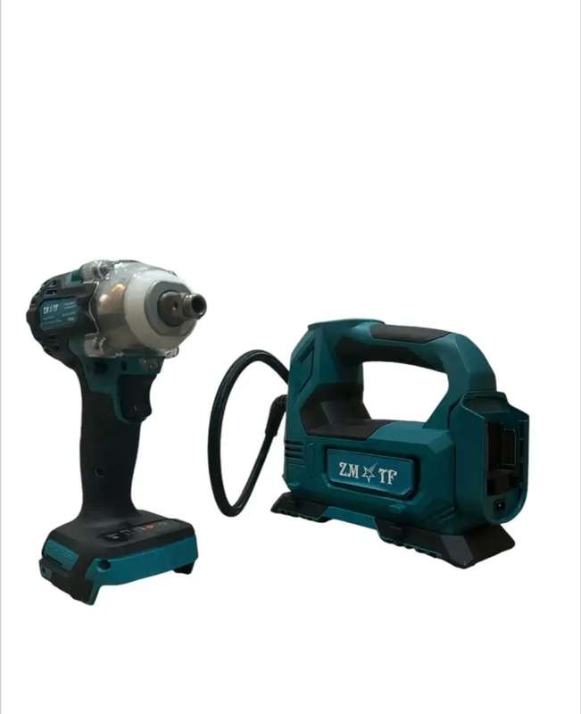 48V Cordless Impact Wrench with Air Compressor