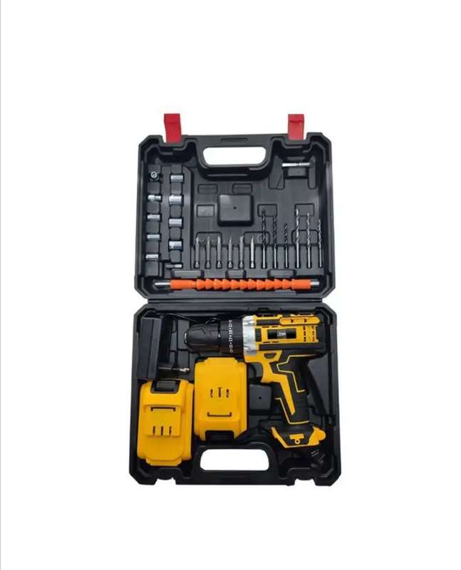 21V Electric Household Drill CORDLESS - Yellow