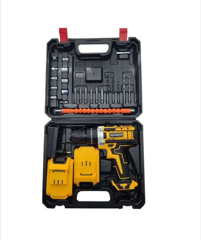 21V Electric Household Drill CORDLESS - Yellow
