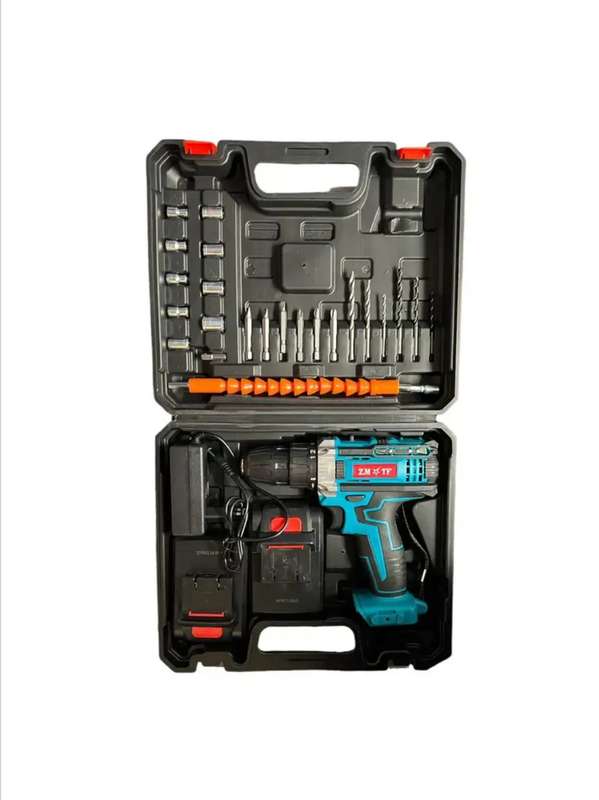 21V Electric Household Drill CORDLESS - Blue