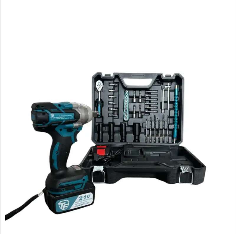 21V Brushless 1/2 Inch Impact Wrench with Tools - CORDLESS