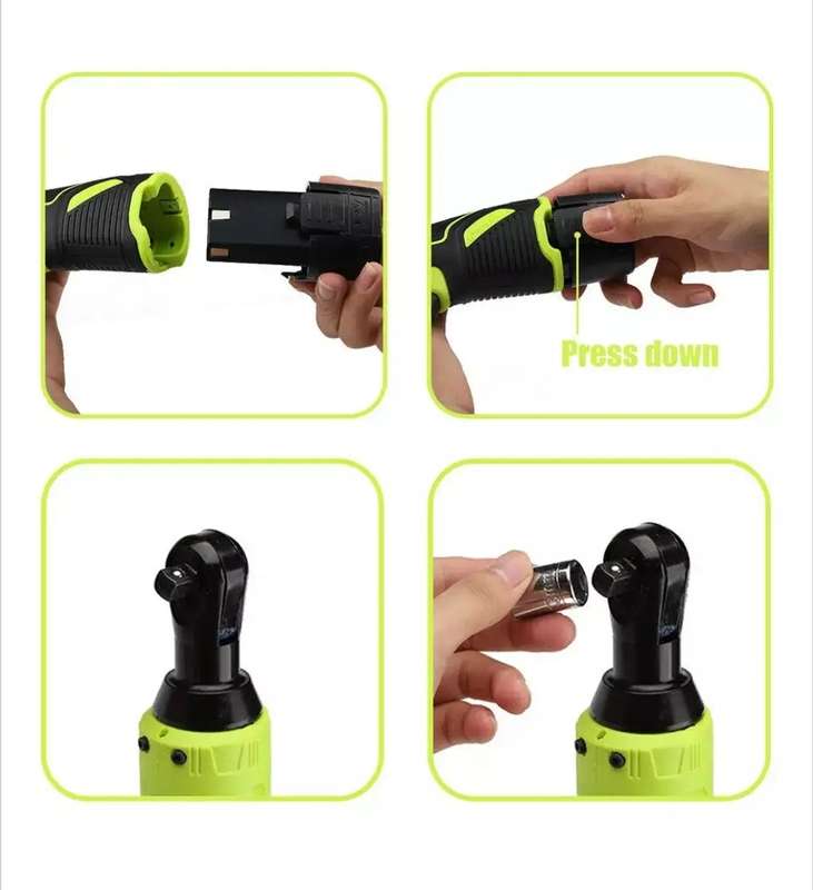 12V Right Angle Ratchet Wrench CORDLESS