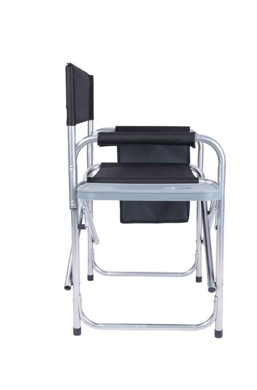 Camping Chair with Side Table Black