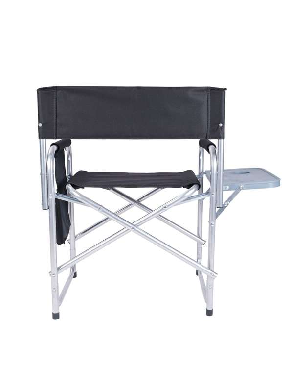 Camping Chair with Side Table Black