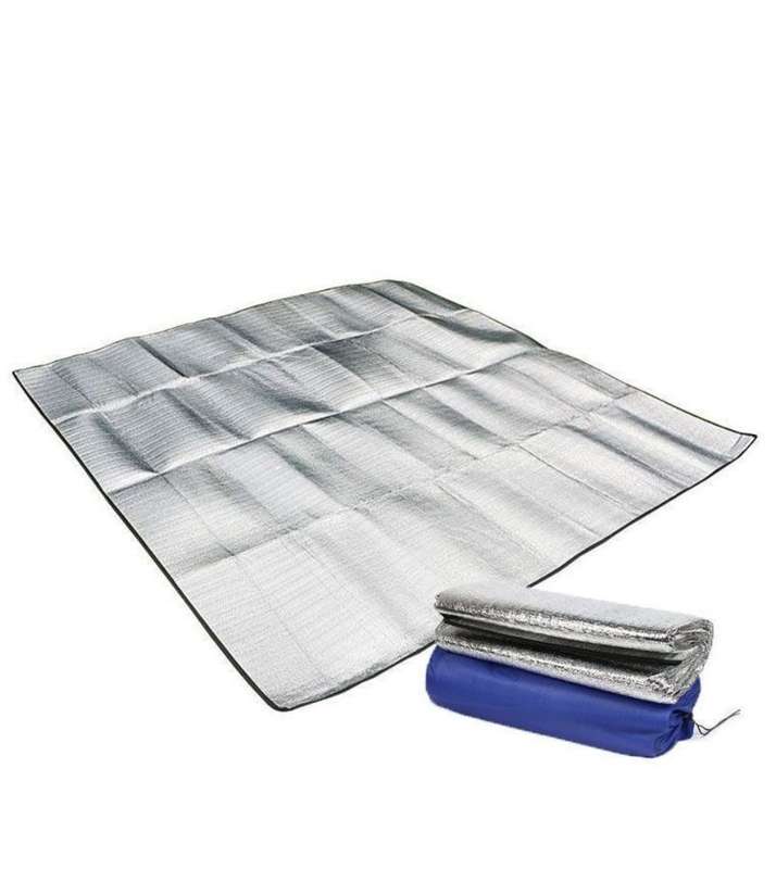 Double Sided Aluminum Film Moisture-Proof Mat, Camping Tent Floor Mat