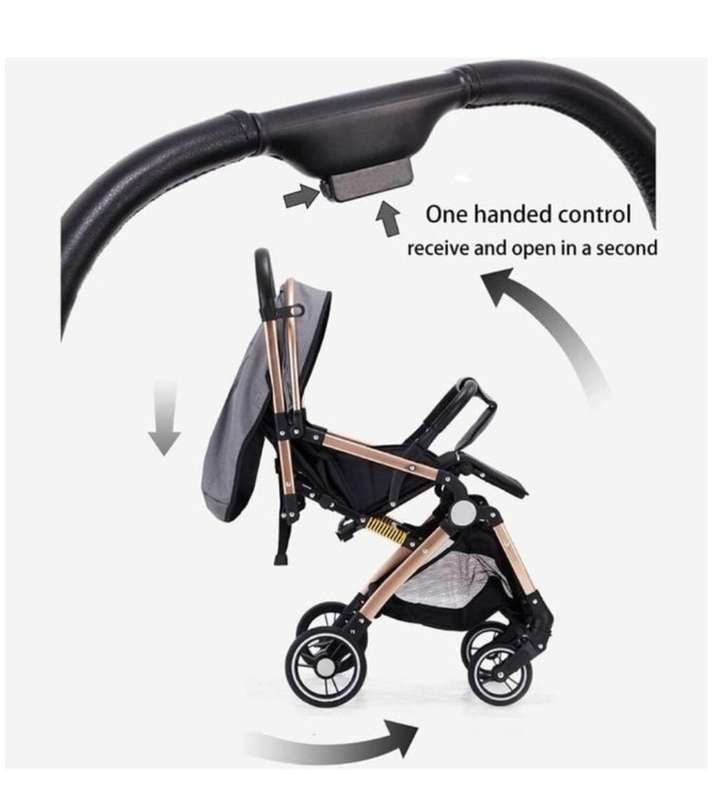 Premium Convertible Stroller With Flippable Handle