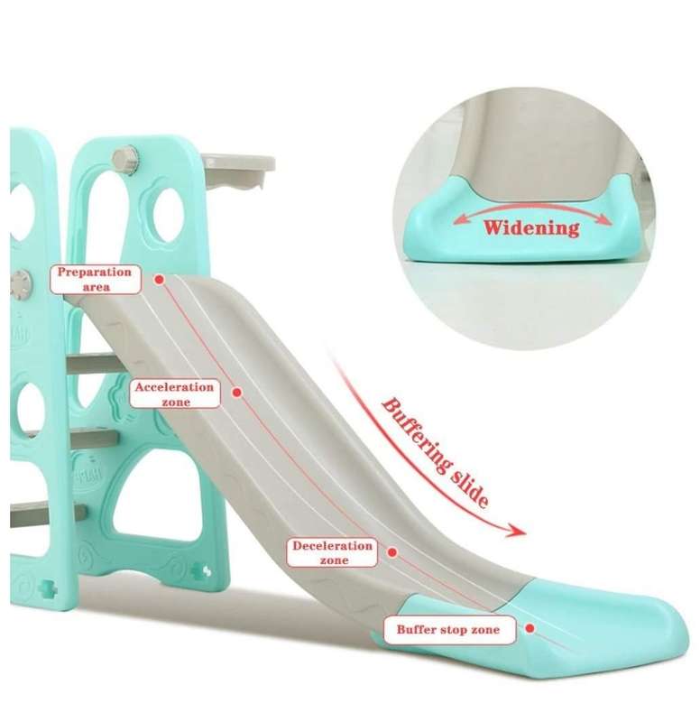 3-in-1 Swing and Slide Set for Kids - Freestanding Climber Set