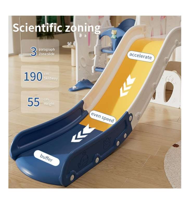 Slide and Swing Playset for Toddlers
