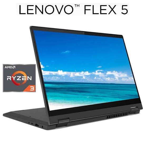Lenovo IdeaPad Flex 5 2in 1, AMD Ryzen 3, 512MB GPU, 4GB, 512GB Nvem M.2,  Touch Screen, WIFI,  Good