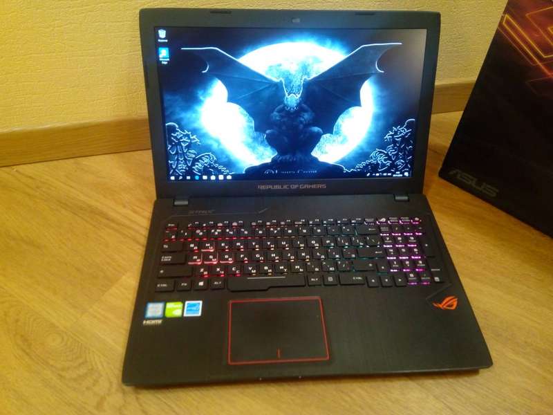Asus ROG Strix Gaming i5 7th Gen, 32GB Ram, 500GB M.2 Nvem, 1TB, GTX 1050 4GB GDDR5, Battery 100%