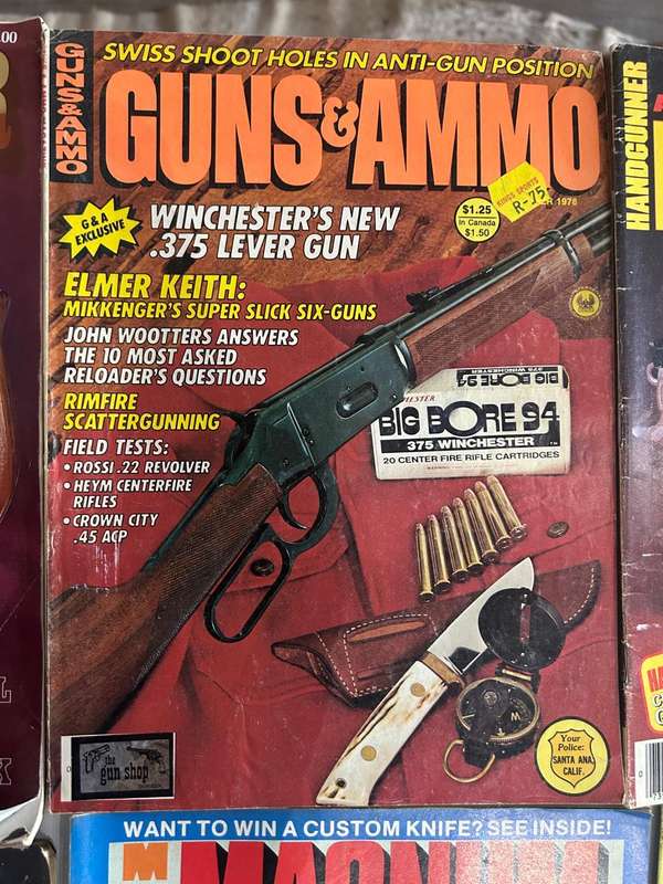 Magnum Magazines 1986, Handgunner 1986, Guns 1986,  with Guns & Ammo November 1978