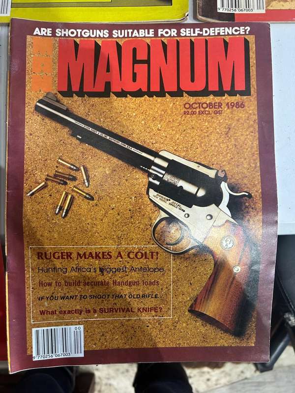 Magnum Magazines 1986, Handgunner 1986, Guns 1986,  with Guns & Ammo November 1978
