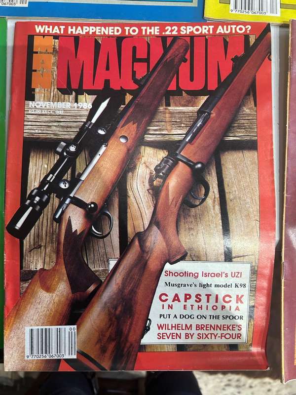 Magnum Magazines 1986, Handgunner 1986, Guns 1986,  with Guns & Ammo November 1978