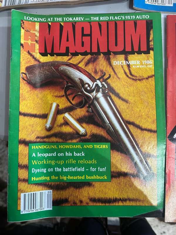 Magnum Magazines 1986, Handgunner 1986, Guns 1986,  with Guns & Ammo November 1978