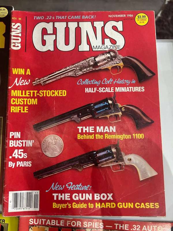 Magnum Magazines 1986, Handgunner 1986, Guns 1986,  with Guns & Ammo November 1978
