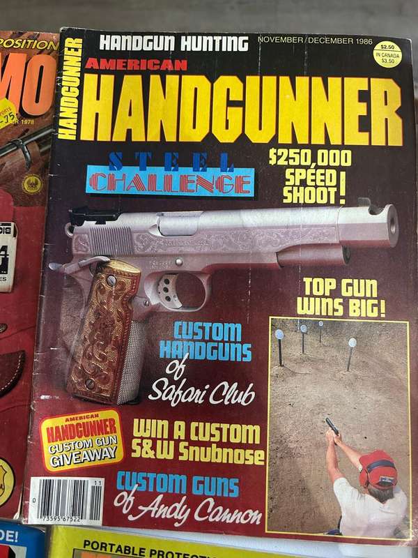 Magnum Magazines 1986, Handgunner 1986, Guns 1986,  with Guns & Ammo November 1978