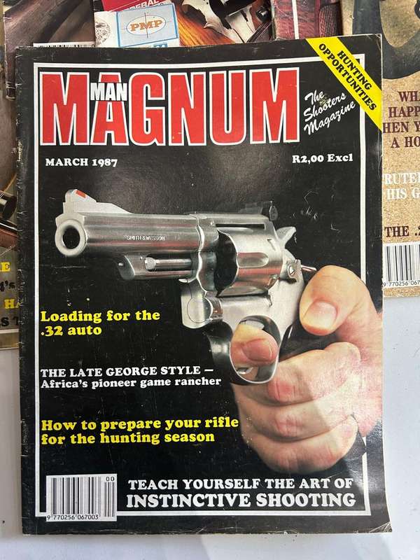Magnum Man Magazines 1987 Jan - Sept also Dec