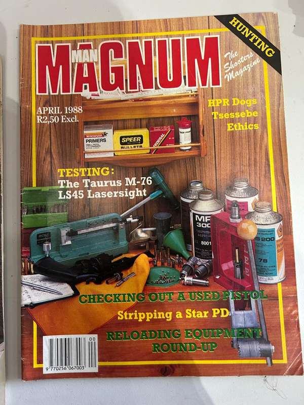 Magnum Man Magazines 1988 Jan - Sept also Dec