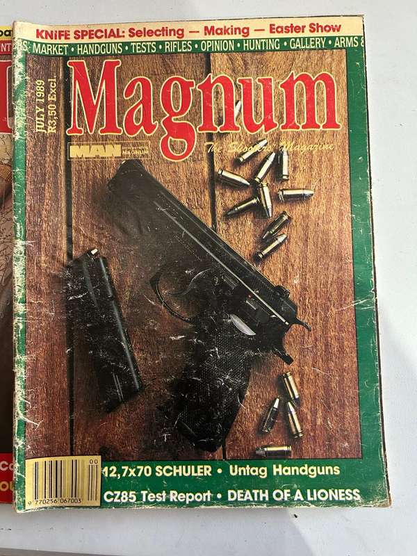 Magnum Man Magazines 1989 Jan - Sept
