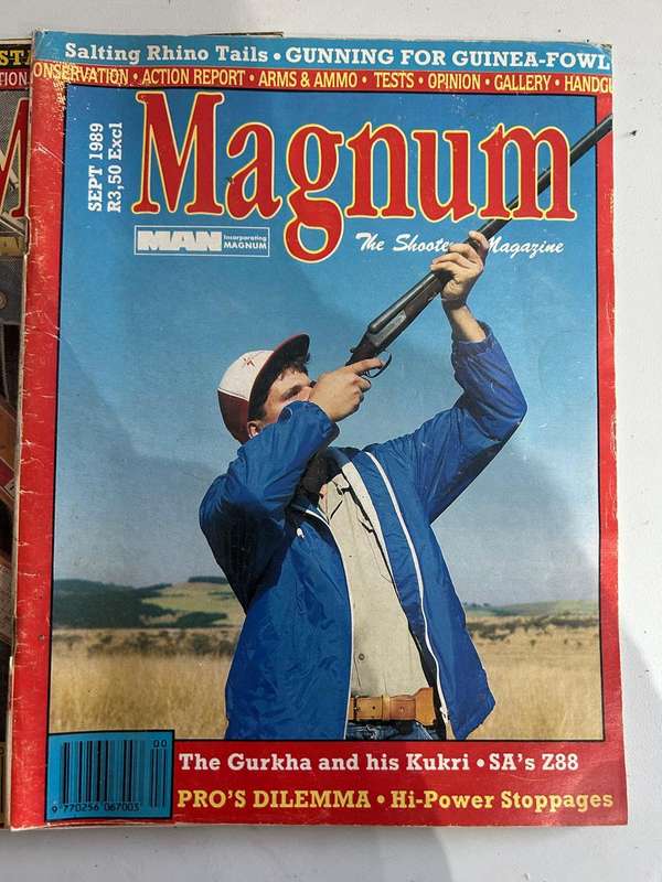Magnum Man Magazines 1989 Jan - Sept
