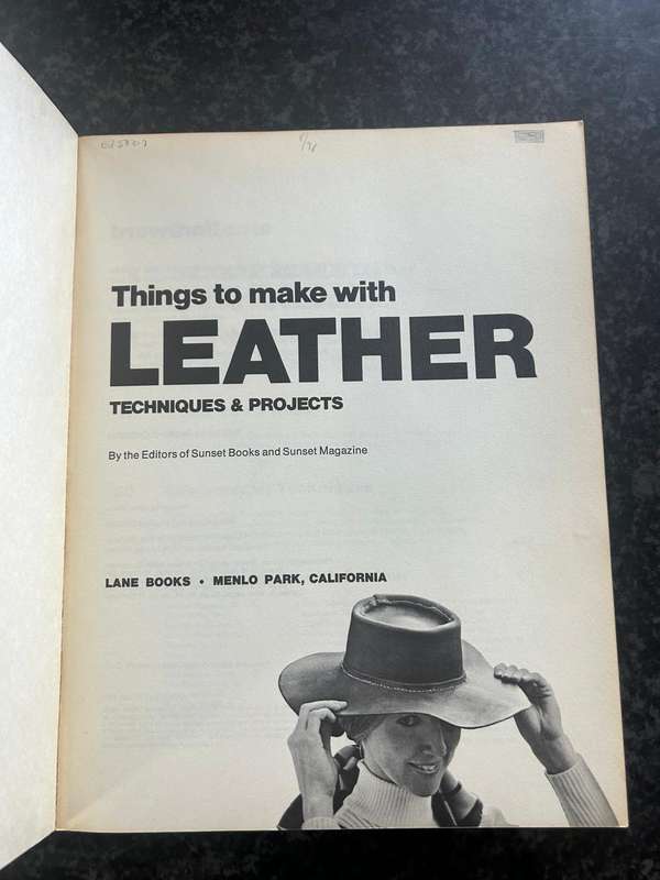 Things to make with Leather - Techniques and projects book