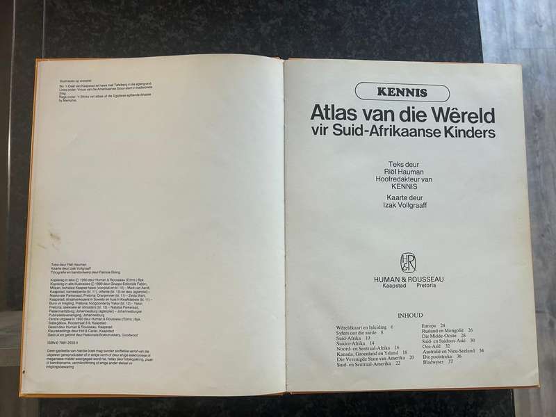 Atlas van die Wereld vir Suid-Afrikaanse Kinders