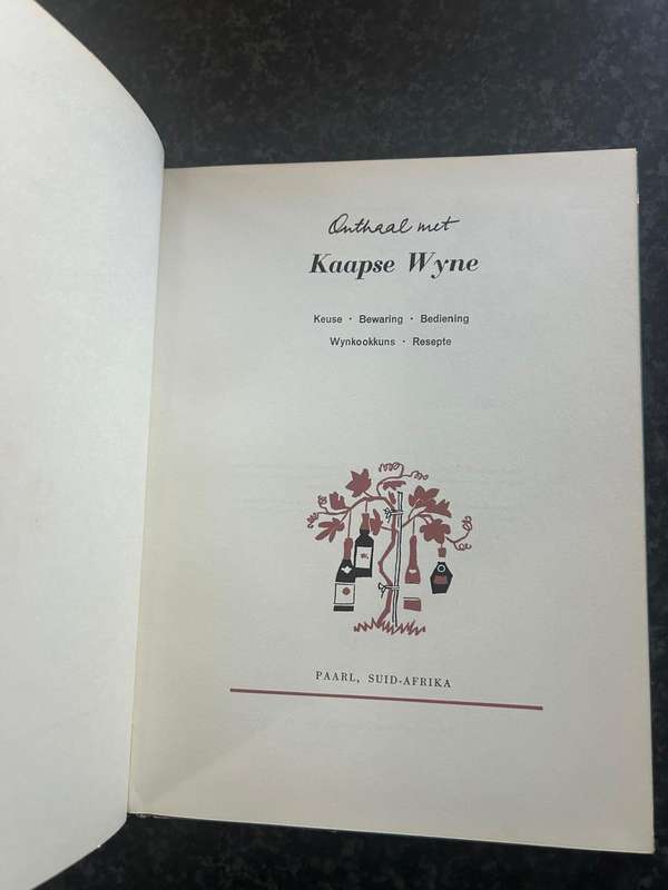 Onthaal met Kaapse Wyne