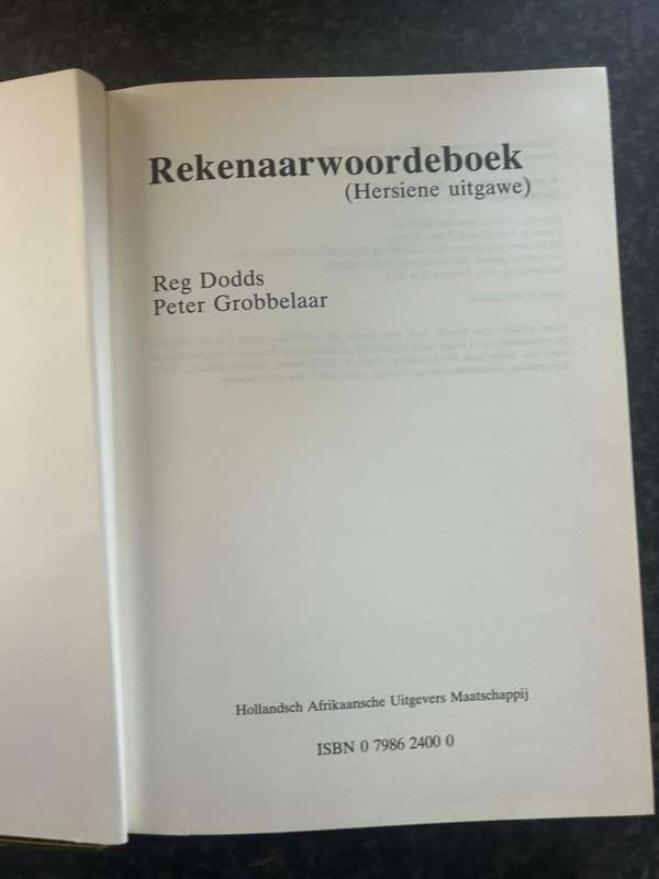 Rekenaar Woordeboek