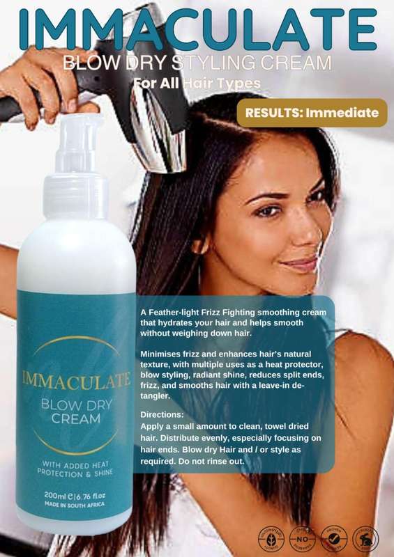 Mother's Month special with 1x 200ml Thermal Protection Spray and 1x 200ml Blow Dry Styling Cream