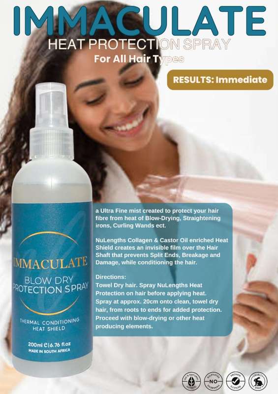 Mother's Month special with 1x 200ml Thermal Protection Spray and 1x 200ml Blow Dry Styling Cream