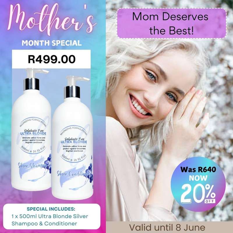 Ultra Blonde Silver Shampoo + Conditioner Combo 500ml
