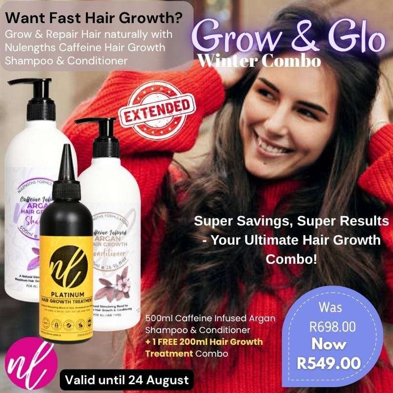 500ml Nulengths Caffeine Infused Shampoo & Conditioner