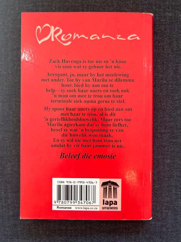 Romanza 4 verskillende boeke