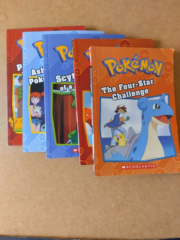 Pokemon Vintage Scholastic Book Bundle Of 5 Books 1999