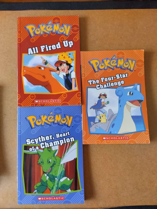 Pokemon Vintage Scholastic Book Bundle Of 5 Books 1999