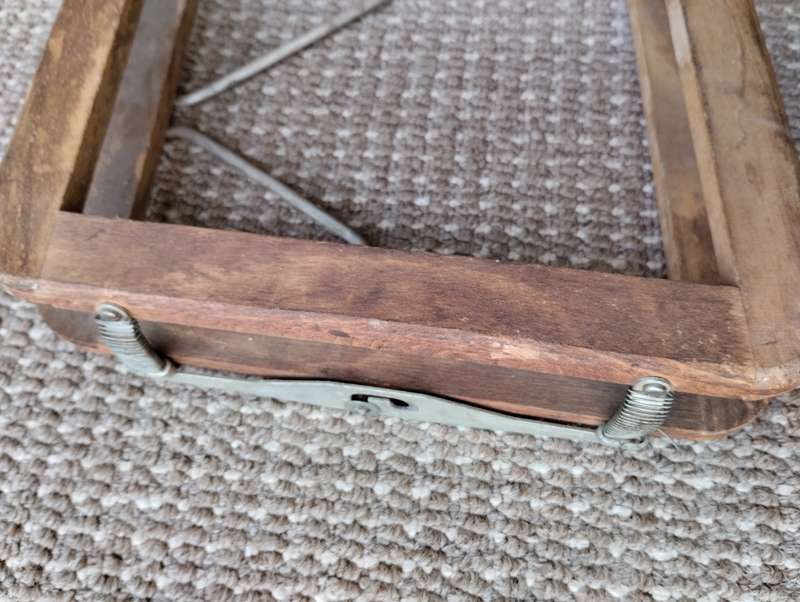 Vintage Tennis Racket Bracket Brace Wood