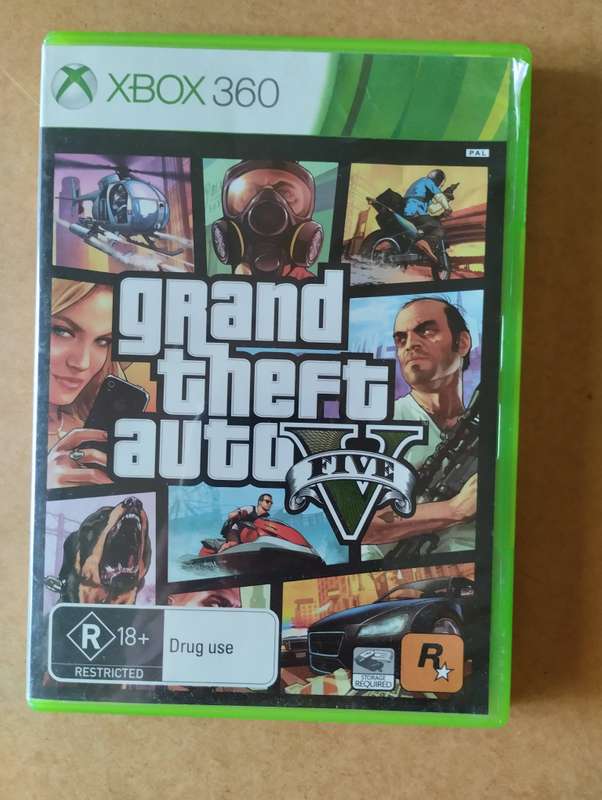 Grand Theft Auto V Five Xbox 360 PAL- with Map(NOT Tested)