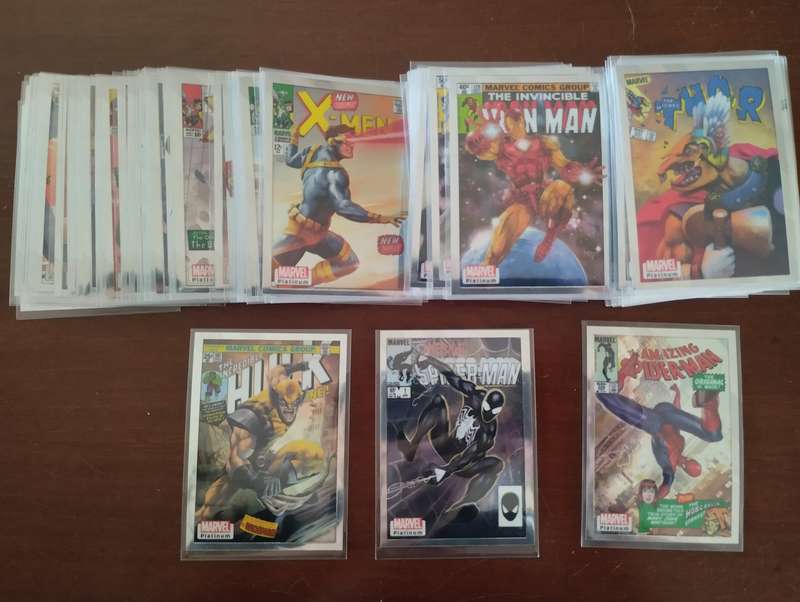 2023 Upper Deck Marvel Platinum Cover Variant Base Magazine Full Set 1-100 Spider-man Wolverine