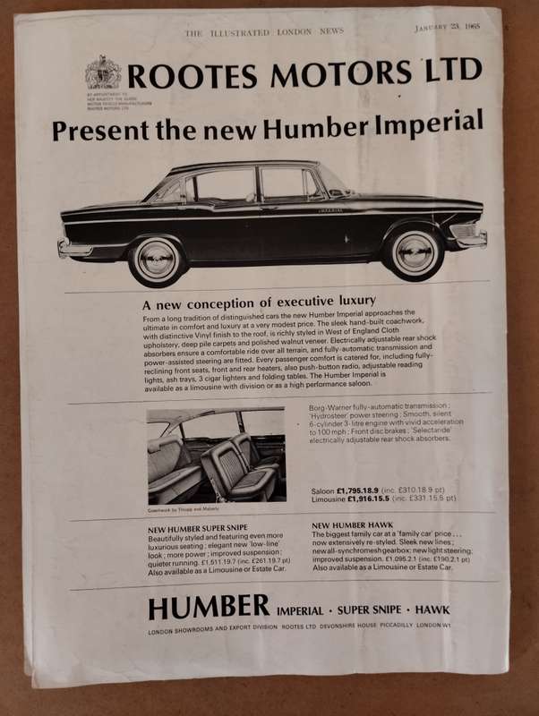 Vintage The ILLUSTRATED LONDON NEWS 23 January 1965