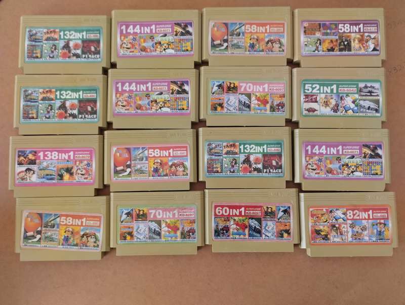 8-Bit/8 Bit TV Game Cartridge (bundle) - 16 cartridges in total (read description)