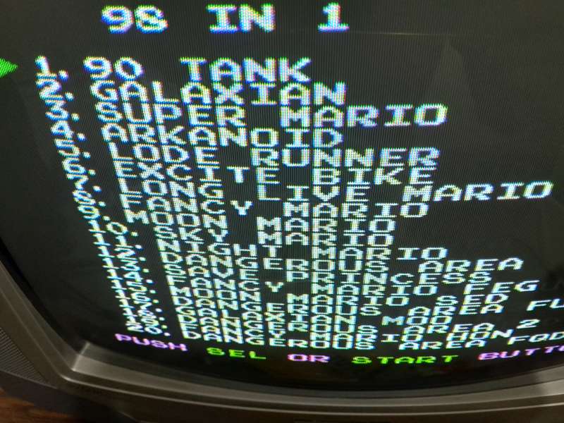 8-Bit/8 Bit TV Game Cartridge (11) - 6 Games in 1