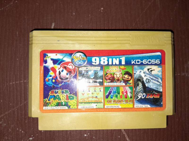 8-Bit/8 Bit TV Game Cartridge (11) - 6 Games in 1