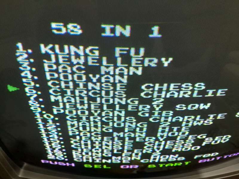 8-Bit/8 Bit TV Game Cartridge (14) - 7 Games in 1
