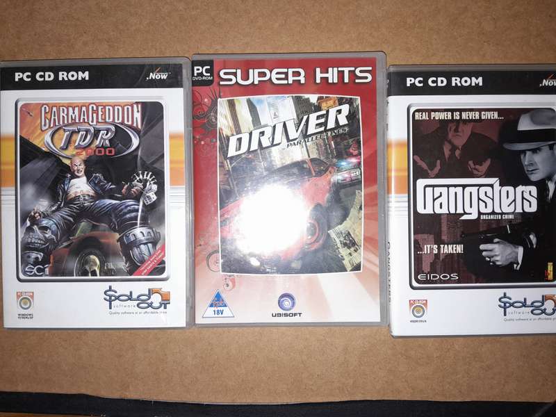 PC Game Bundle - Driver Parallel Lines, Gangsters Organized Crime & Carmageddon TDR 2000